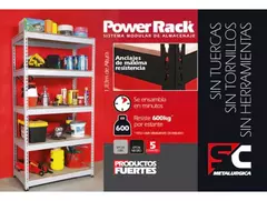 ESTANTERIA POWER RACK DE ARMADO FACIL - Herrajes Danilo