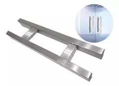 MANIJON RECTANGULAR DOBLE ACERO INOX en internet