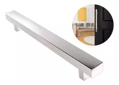 MANIJON RECTANGULAR SIMPLE ACERO INOX - comprar online