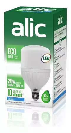 LAMPARA ECO LED 28W E27 LUZ FRIA ALIC - comprar online