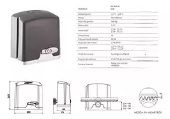 CONJUNTO DE PORTON DZ RIO ANALOGICO HASTA 400KG 12 SEG 1/3 HP PPA - Herrajes Danilo