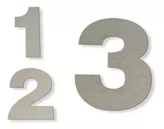 NUMEROS CLASICOS DE ACERO INOXIDABLE DE 150MM - comprar online