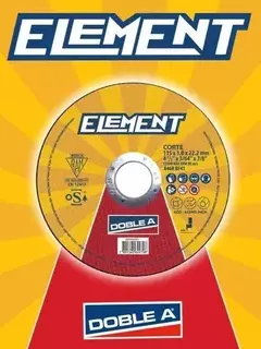 DISCO DE CORTE 115 X 1.6 ELEMENT X 10 UNIDADES - comprar online