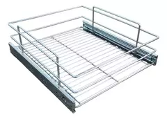 Canasto Con Guias Reforzadas Cajon Organizador 450mm Cocina Cromado - comprar online
