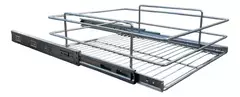 Canasto Con Guias Reforzadas Cajon Organizador 450mm Cocina Cromado - Herrajes Danilo
