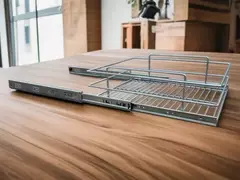 Imagen de Canasto Con Guias Reforzadas Cajon Organizador 450mm Cocina Cromado