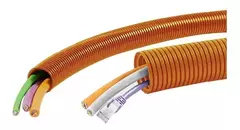 CAÑO CORRUGADO 3/4 NARANJA X 25MT en internet