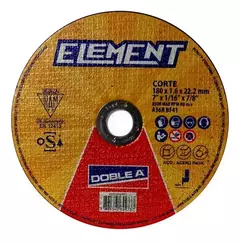 DISCO DE CORTE 180 X 1.6 ELEMENT X 10 UNIDADES