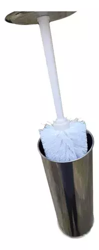 Cepillo Limpia Inodoro Porta Escobilla Acero Inoxidable Baño en internet