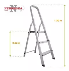 Escalera Hogareña 3 Escalones Material Aluminio NEBRASKA - comprar online