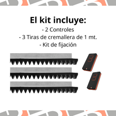 CONJUNTO DE PORTON DZ STARK 400 MONO HASTA 300 KG ANALOGICO PPA en internet