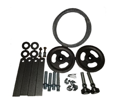 KIT COMPLETO PARA PORTÓN LEVADIZO CON RUEDA DE 150 MM