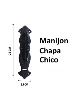 MANIJON CON CHAPA CHICA FORJADO - Herrajes Danilo