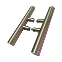 MANIJON DOBLE DE ACERO INOXIDABLE 300X38 MM PARA BLINDEX - comprar online