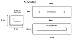 ORGANZADOR DE DUCHA CAJON BLANCO en internet