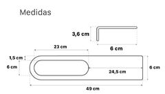 TOALLERO OVAL CON ESTANTE BLANCO - tienda online