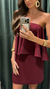 Vestido Angelica - Vinho - loja online