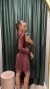 Vestido Maya - Marsala - loja online