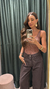 Body Leoni - Marrom - comprar online