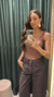 Body Leoni - Marrom - hilostore