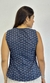 BLUSA LAÇO MEL AZUL COM ESFERAS - comprar online