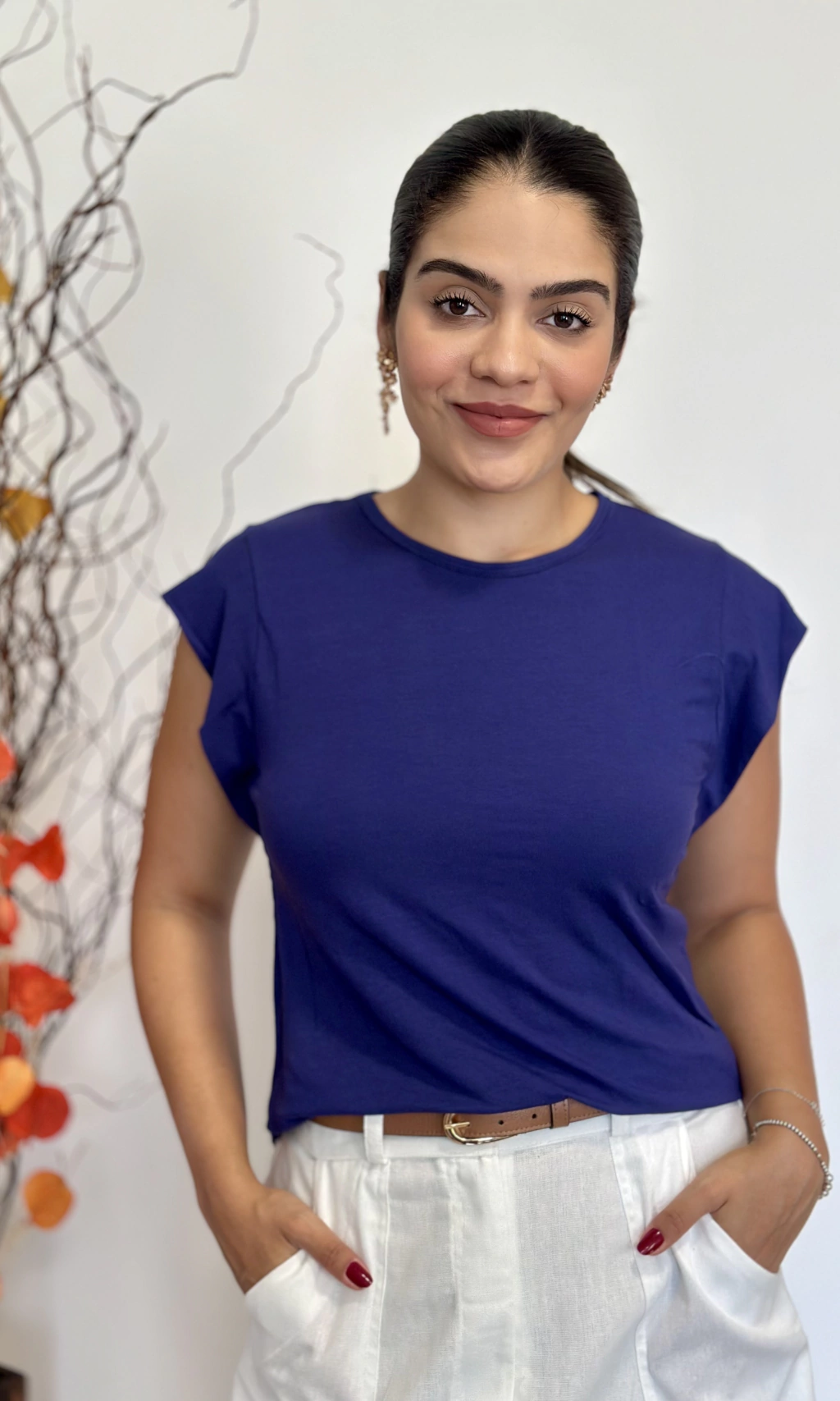 BLUSA MAVIE AZUL MARINHO