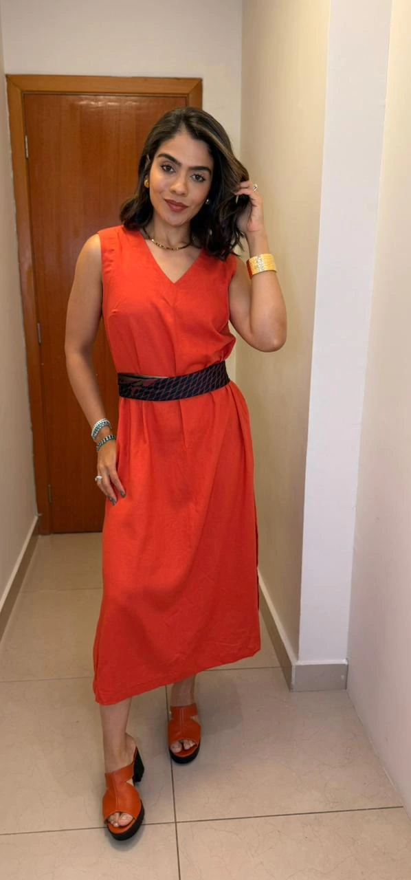 VESTIDO LETICIA CORAL QUENTE