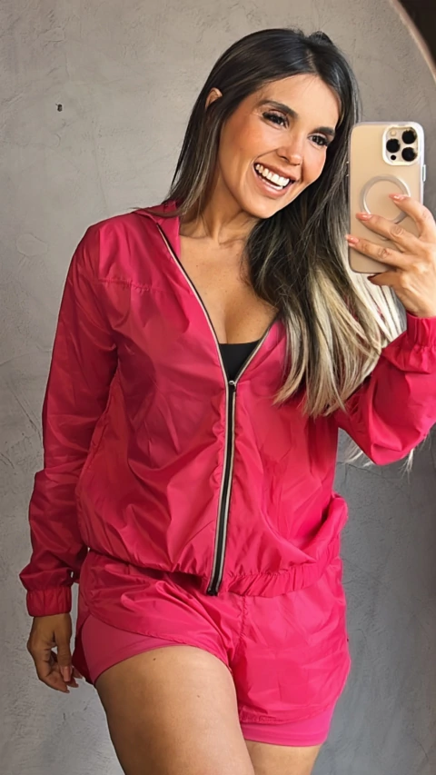 Casaco poliamida corta vento