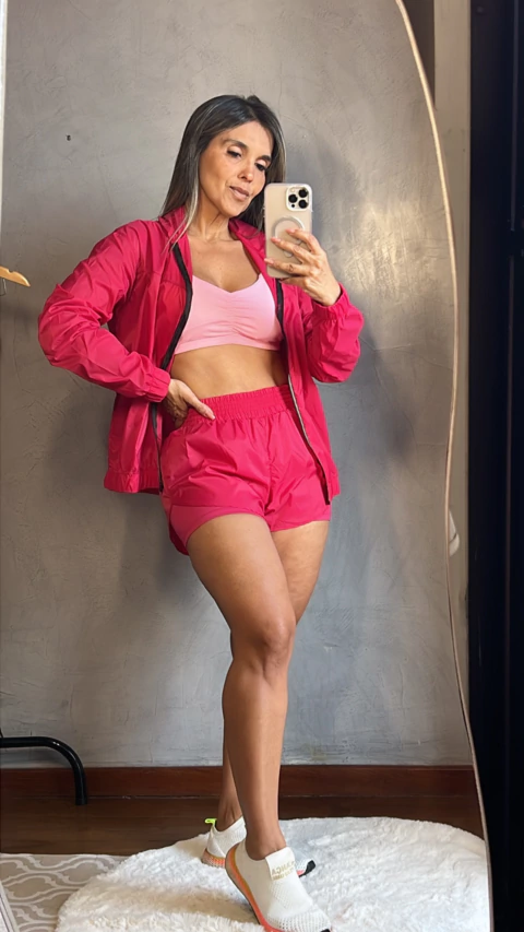 Short duplo em poliamida - comprar online