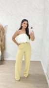 Cropped em Poliéster texturizado Luara
