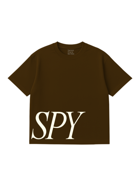 Camiseta Oversized SPY Front - Marrom - comprar online