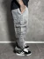Calça Cargo Baggy Spy Estonada Cinza - REX SHOPP 