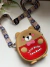 Mini Bolsinha Silicone Urso Ted