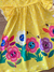 Vestido Duda Flor Amarela - ENCANTOS D´MARIA ACESSÓRIOS E CONFECÇÕES LTDA.