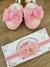 Faixa de Bebê com aplique de Borboleta Luxo Rosa - comprar online