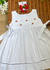 Vestido Renata Branco - Cereja