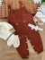 Jardineira Tricot Pedro - Terracota - comprar online