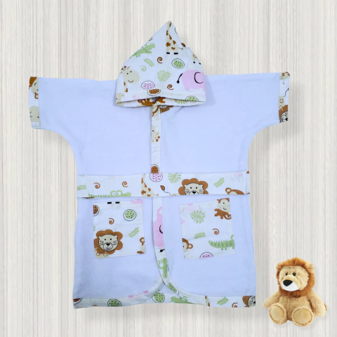 Roupão Infantil Personalizado Safari