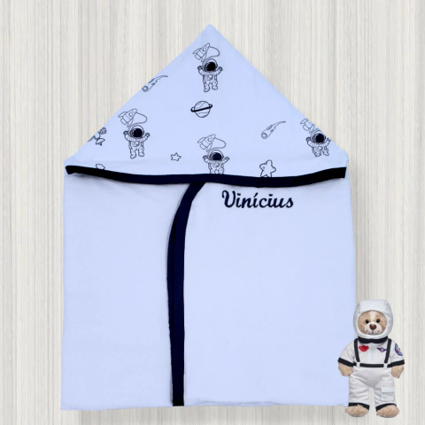 Toalha Infantil Astronauta Personalizada