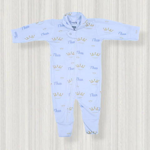 Macacão Coroa Bebê Personalizado