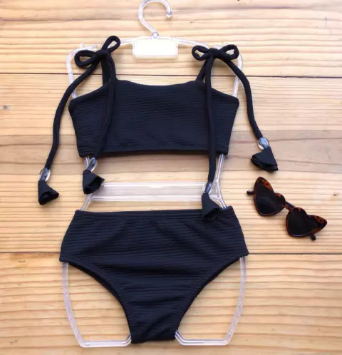 Biquini Pingente Preto