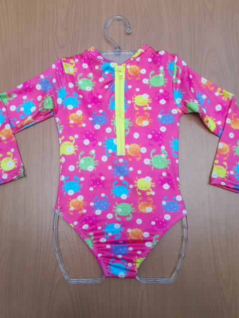 Maiô Zíper Carangueijo Pink - comprar online