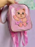 Mochila Ursinha Verniz Rosa