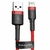 Cable Usb-a A Lightning iPhone Reforzado Carga Rápida 3 Metros Color Rojo Y Negro