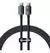 Cable De Carga Rapida 100w Usb-c A Usb-c 2m Baseus Cristal Color Negro