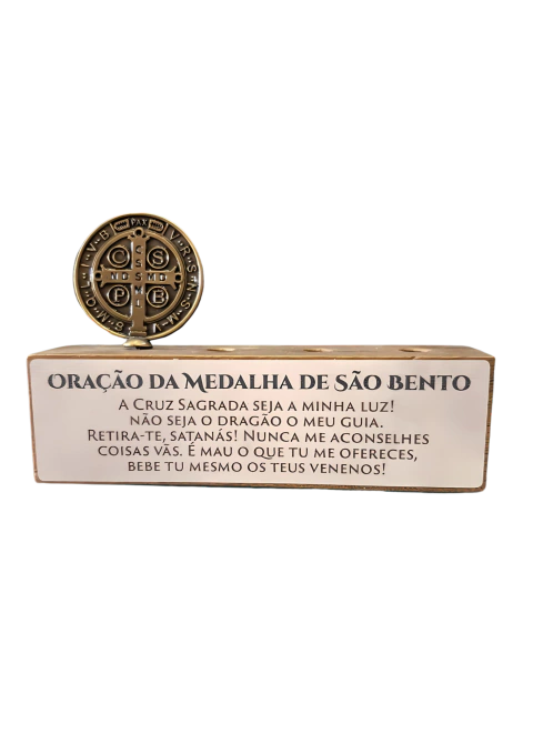 PORTA CANETAS - ORAÇÃO DE SÃO BENTO
