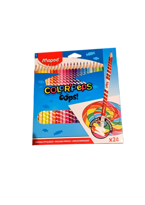 LÁPIS DE COR COLORPEPS APAGÁVEL