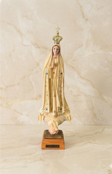 IMAGEM NOSSA SENHORA DE FÁTIMA PATINADA