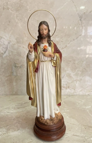 IMAGEM DO SAGRADO CORAÇÃO DE JESUS/ 33CM