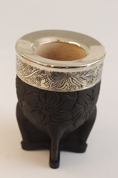 Imagen de Mate Imperial cuero Cincelado negro